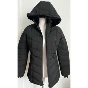 Nautica • NWT Black Quilted Hooded Jacket